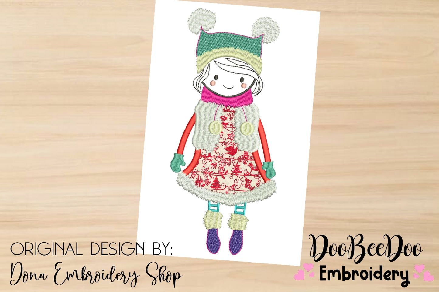 Folk Girl - Applique