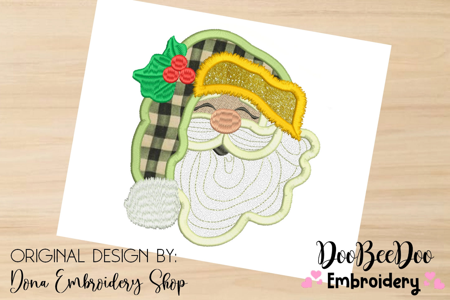 Santa Claus Face - Applique