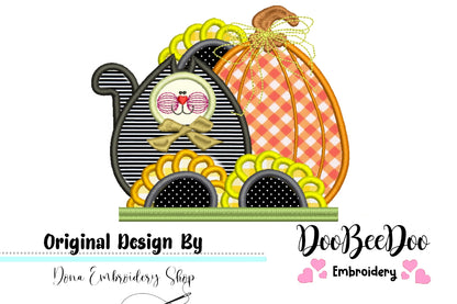 Pumpkin Cat - Applique
