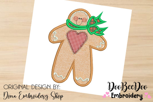 Cute Gingerbread  - Applique