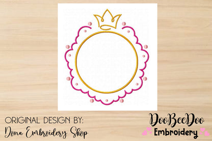 Princess Frame 4 - Satin Stitch