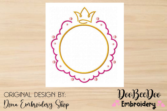 Princess Frame 4 - Satin Stitch