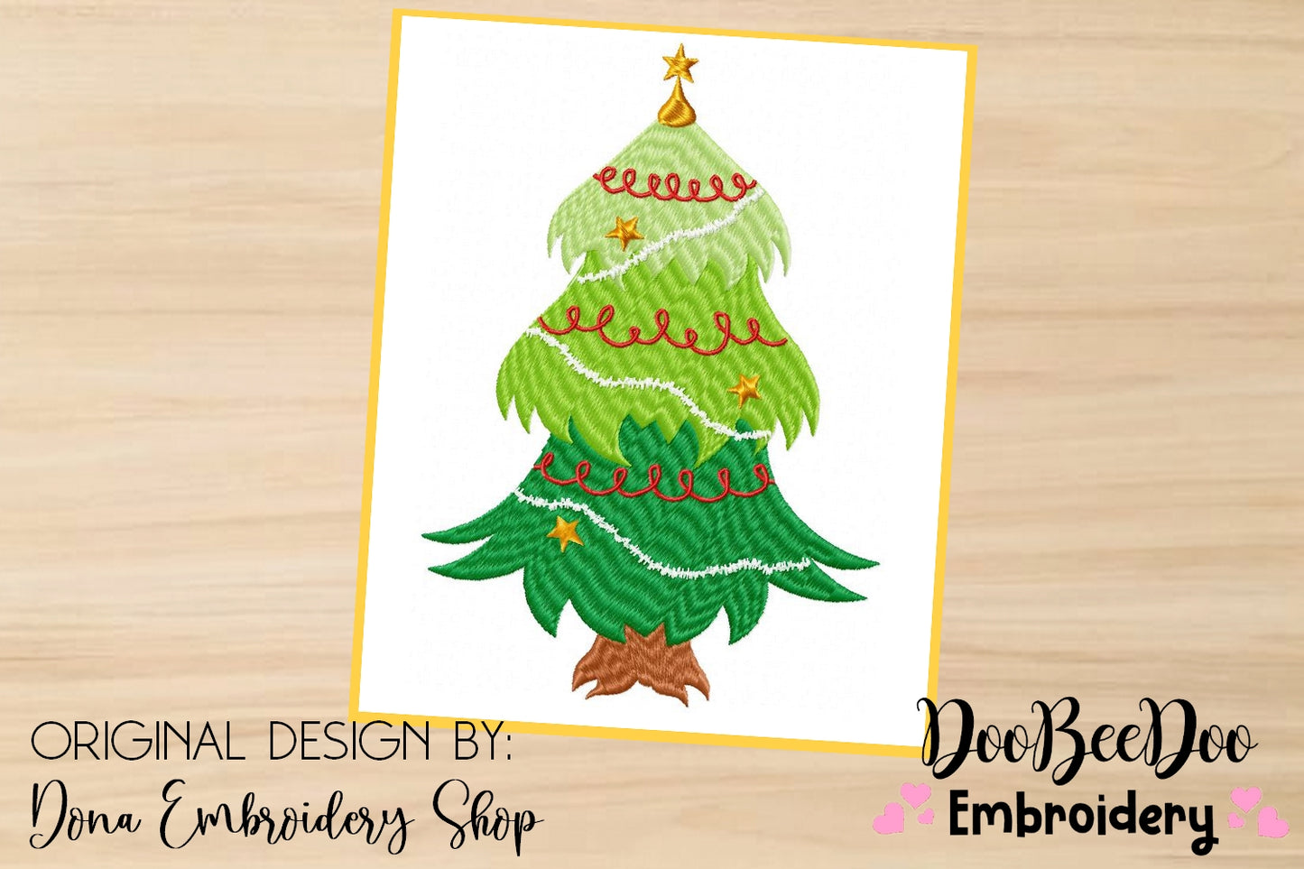 Christmas Tree - Satin Stitch