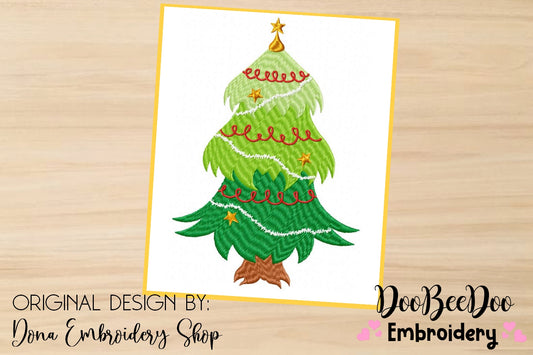 Christmas Tree - Satin Stitch