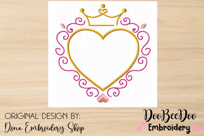 Princess Frame 5 - Satin Stitch