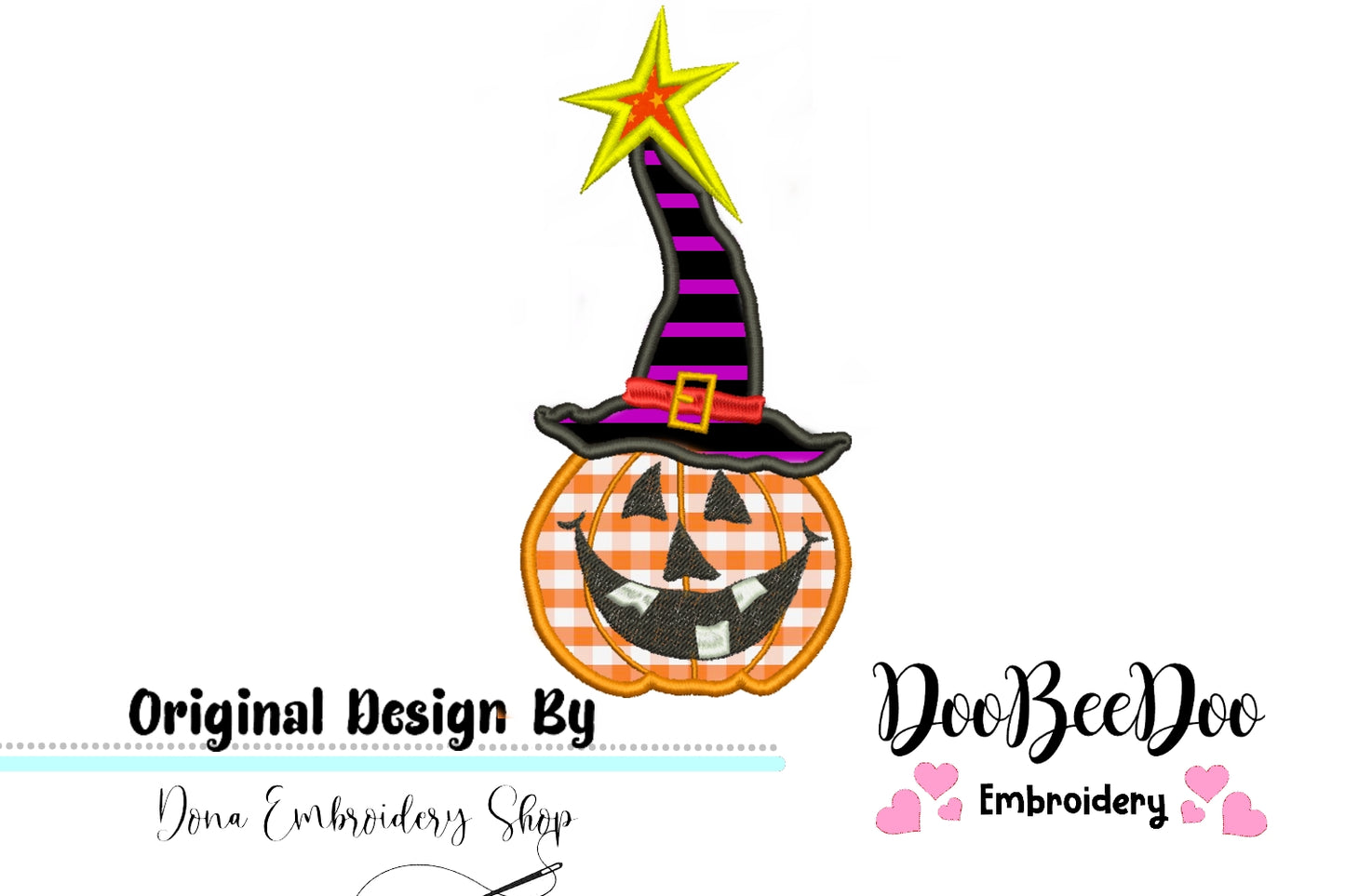 Witch Pumpkin - Applique
