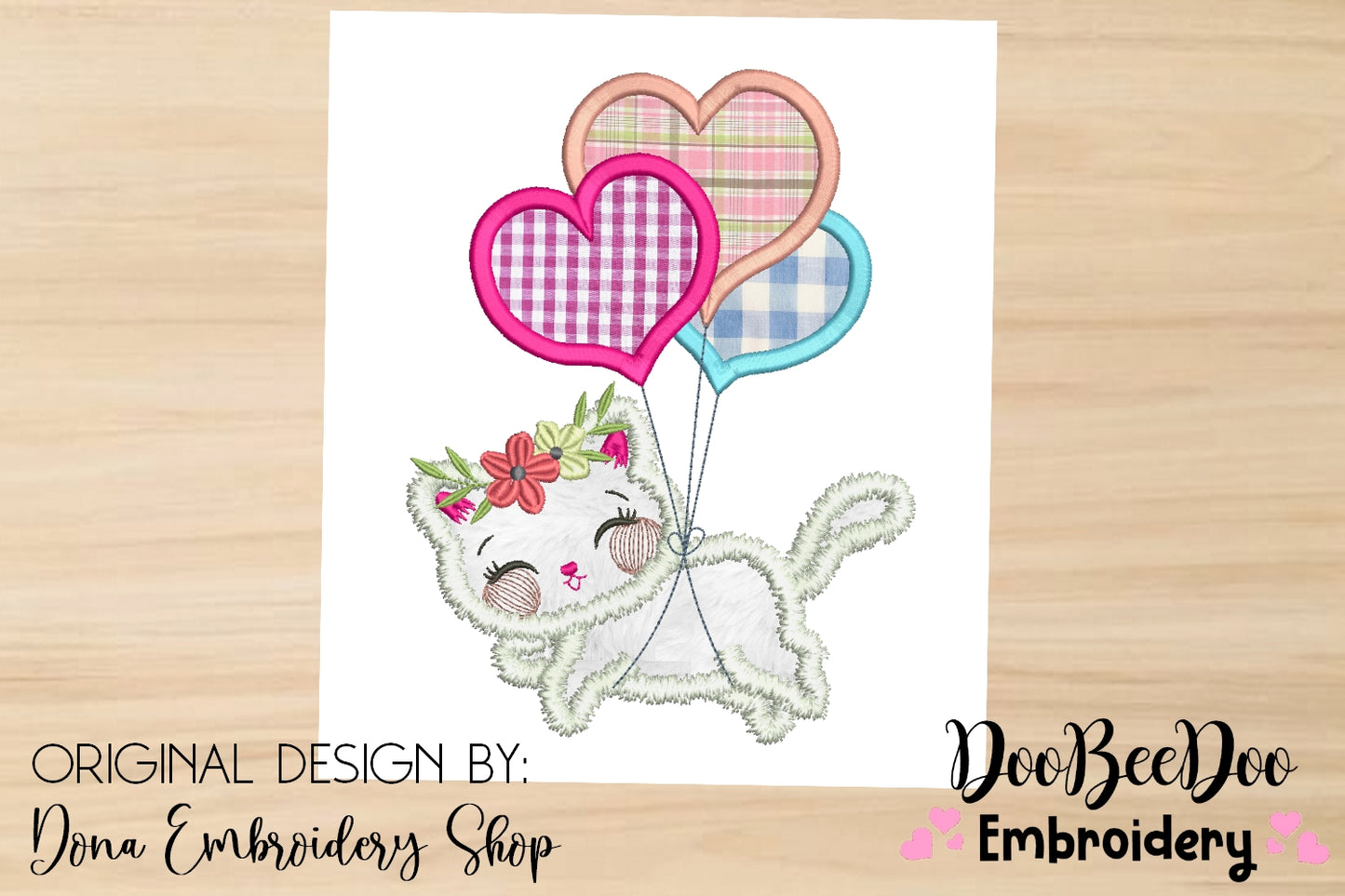 Balloon Cat - Applique