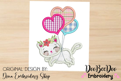 Balloon Cat - Applique