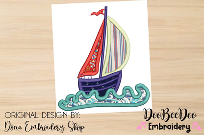 Sailboat 4 - Applique