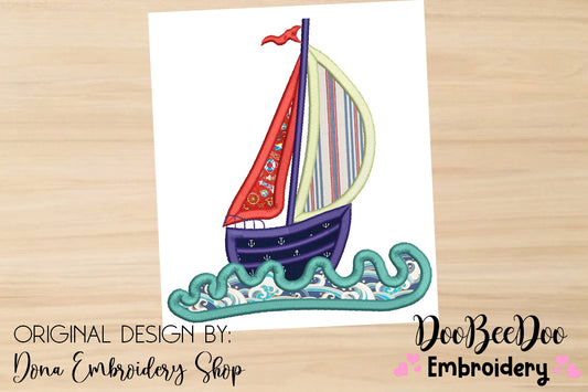 Sailboat 4 - Applique