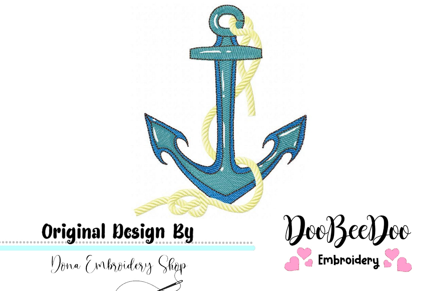 Anchor - Fill Stitch - Machine Embroidery Design