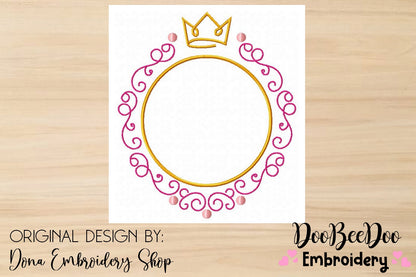 Princess Frame 2 - Satin Stitch