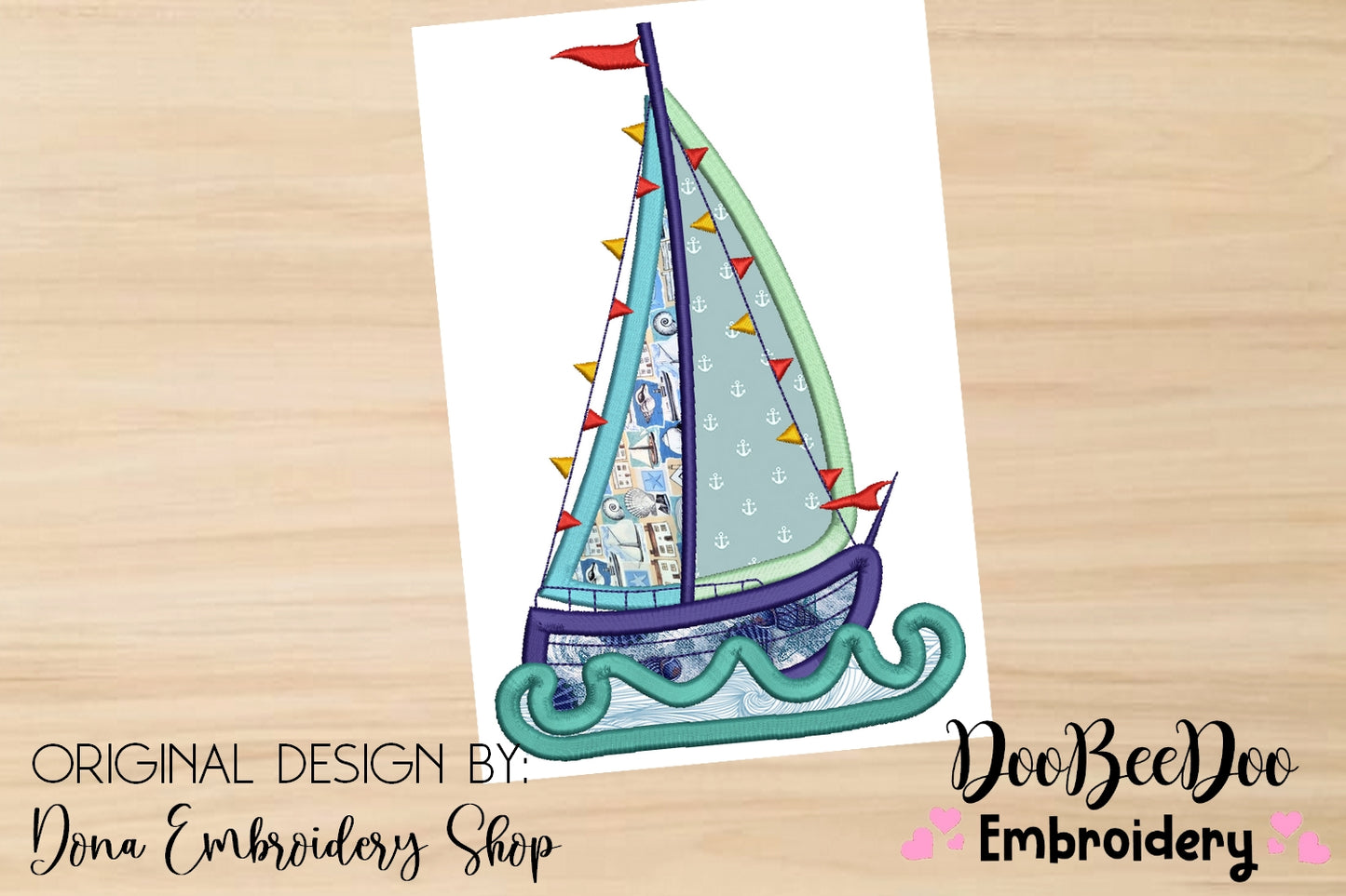 Sailboat 3 - Applique