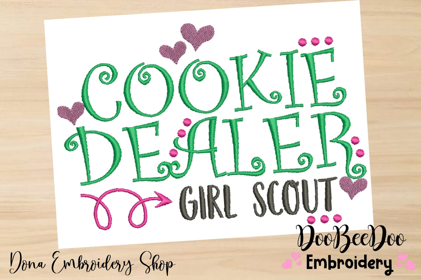 Cookie Dealer - Satin Stitch
