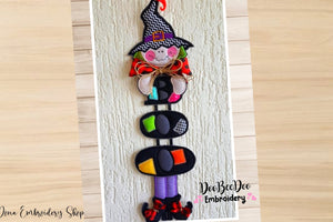 Boo Witch Door Ornament - ITH Project - Machine Embroidery Design