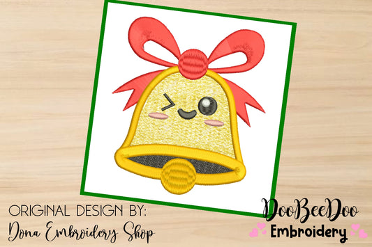 Christmas Bell Cute - Applique