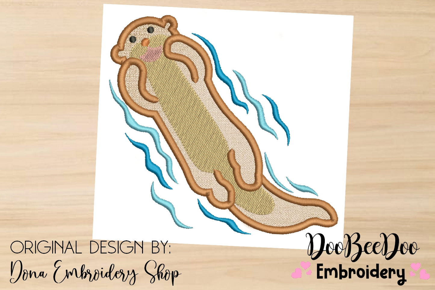 Happy Otter - Applique