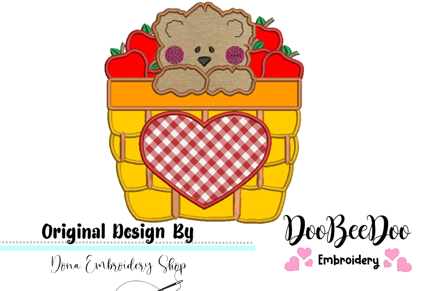 Apples Bear  - Applique