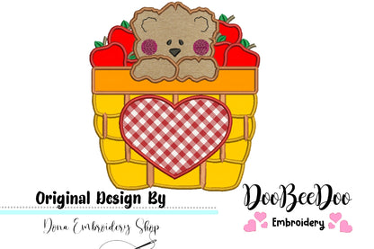 Apples Bear  - Applique