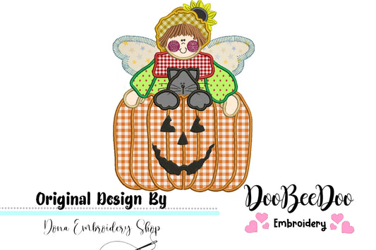 Pumpkin Angel - Applique