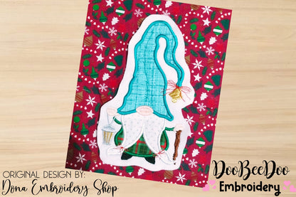 Christmas Gnome with Hat  - Applique