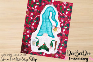 Christmas Gnome with Hat  - Applique