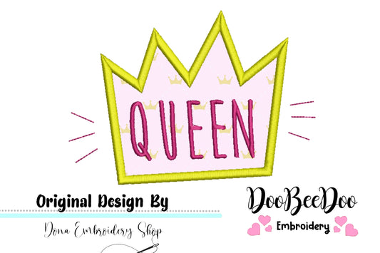 Queen Crown Tiara - Applique