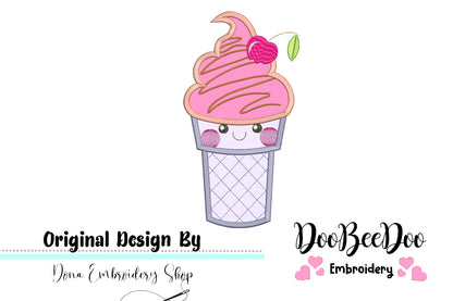 Cute Ice Cream - Applique
