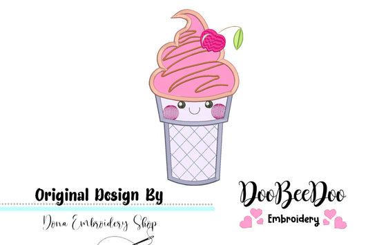 Cute Ice Cream - Applique