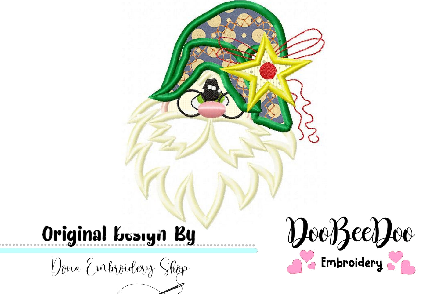 Country Mystic Santa Claus - Christmas Applique - Machine Embroidery Design