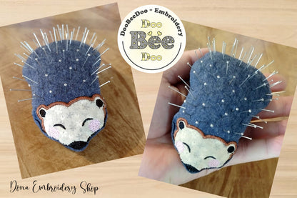 Porcupine Needle Holder - ITH Project - Machine Embroidery Design