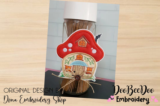 Mushroom Apply for Bowl - ITH Project - Machine Embroidery Design