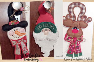 Christmas Door Hanger - ITH Project - Machine Embroidery Design