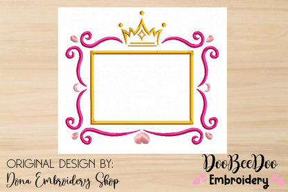Princess Frame 1 - Satin Stitch