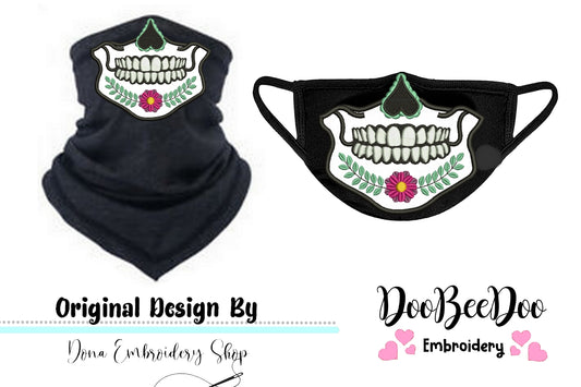 Mexican Skull for Face Masks and Scarfs 3 - Applique