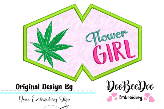 Flower Girl Face Mask - ITH Project - Machine Embroidery Design