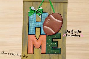 Football Home - ITH Project - Machine Embroidery Design