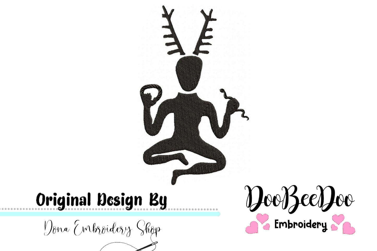Cernunnos - Fill Stitch - Machine Embroidery Design