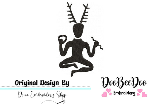 Cernunnos - Fill Stitch - Machine Embroidery Design