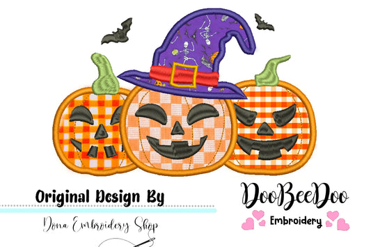 Halloween Pumpkins - Applique