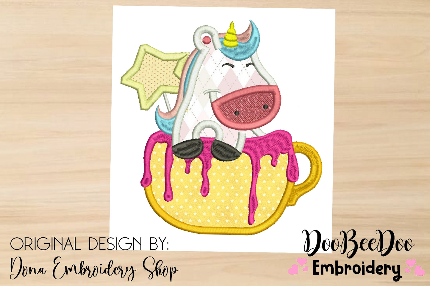 Cup Unicorn - Applique