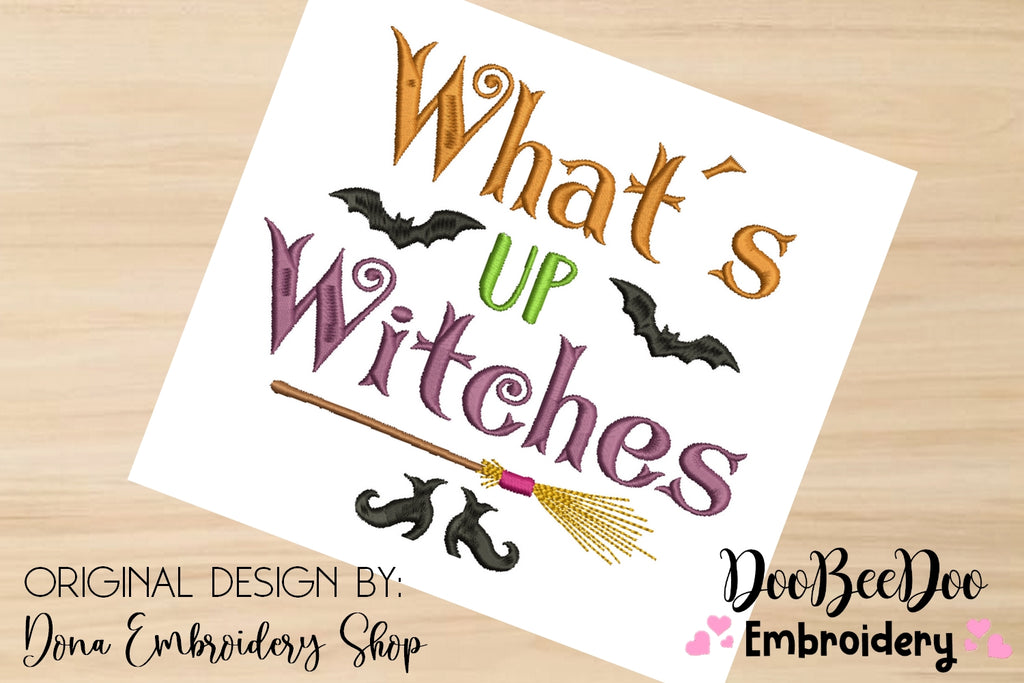 What´s Up Witches - Satin Stitch