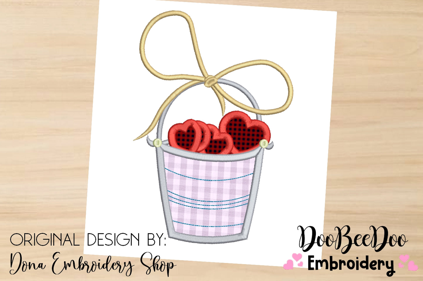 Heart Bucket - Applique