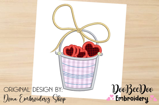 Heart Bucket - Applique