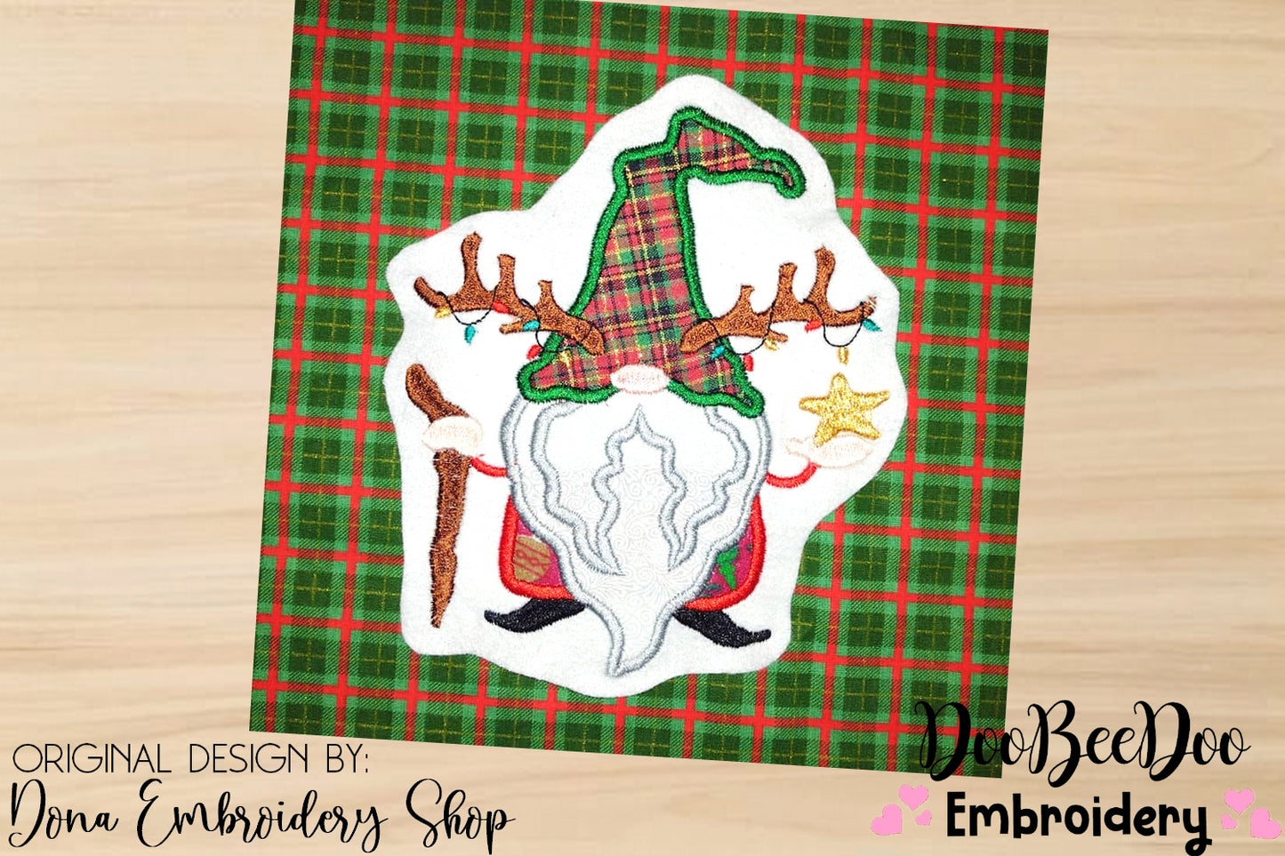 Christmas Gnome  - Applique