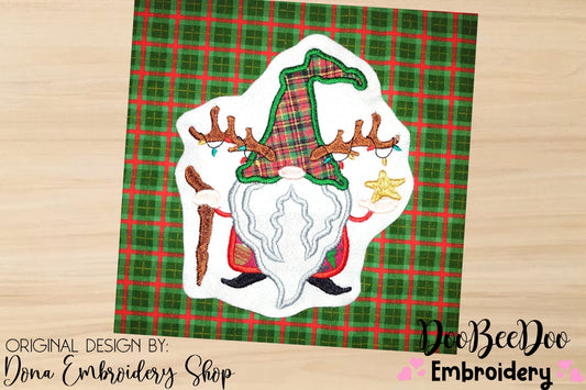 Christmas Gnome  - Applique