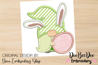Easter Bunny Gnome - Applique