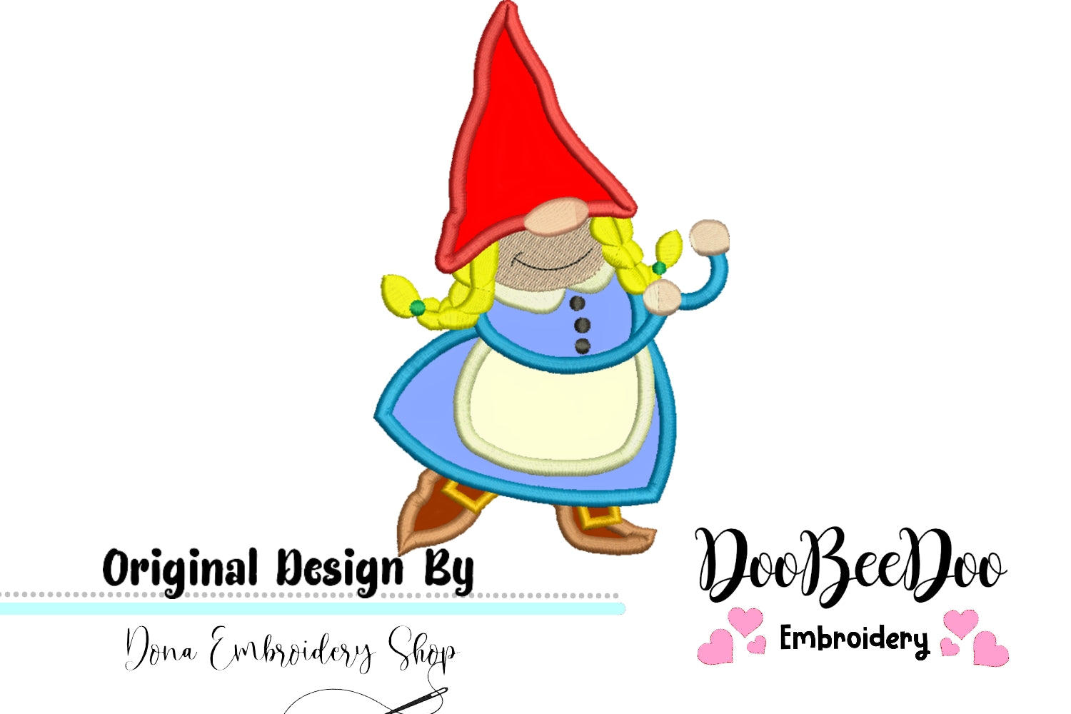 Gnome Machine Embroidery Design – DooBeeDoo Machine Embroidery Designs