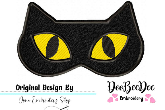 Cat Sleep Mask - ITH Project - Machine Embroidery Design