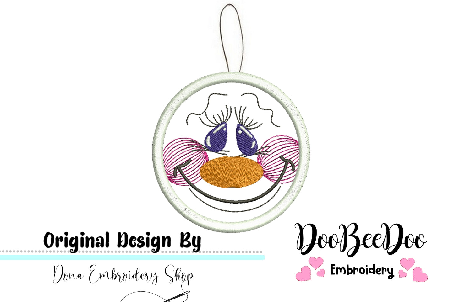 Country Snowman Ornament - ITH Project - Machine Embroidery Design